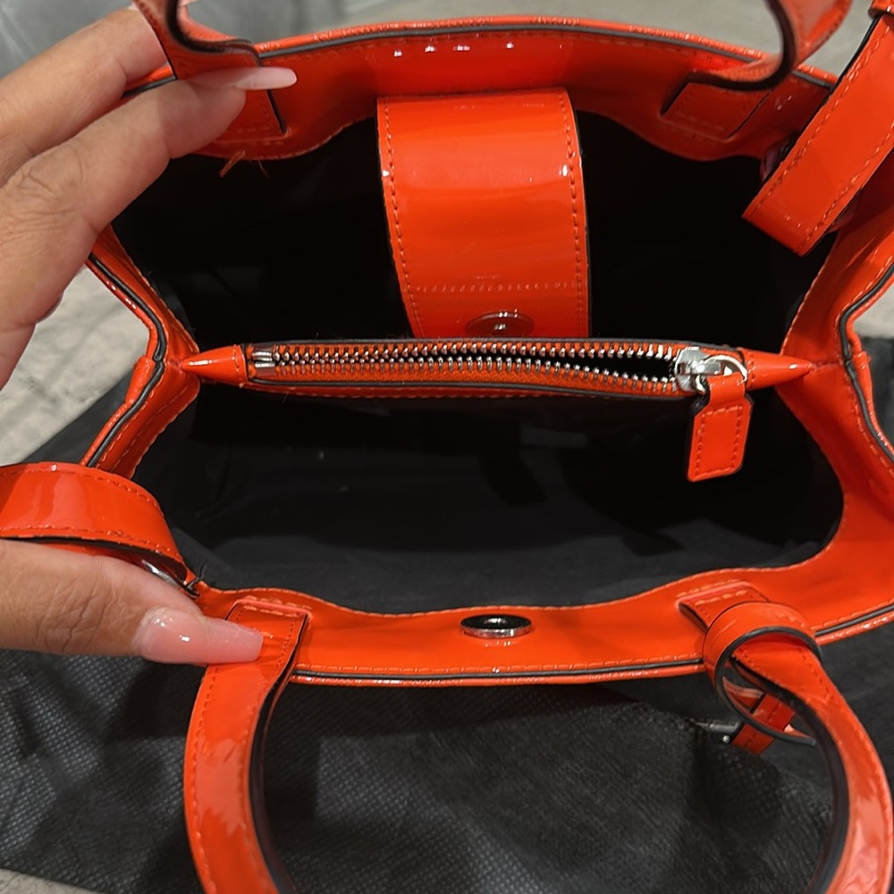 Armani Exchange Vibrant Orange Mini Bag - Picture 4 of 7